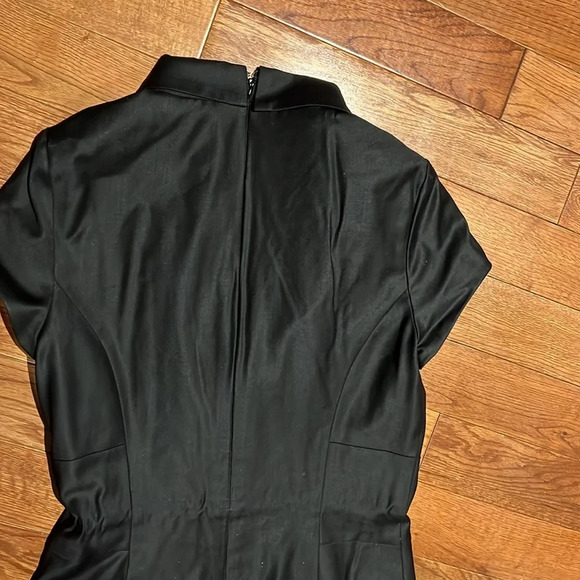 Le Chateau Black DoubleBreasted Virgin Wool Shirt Dress SZ Small - Picture 14 of 17